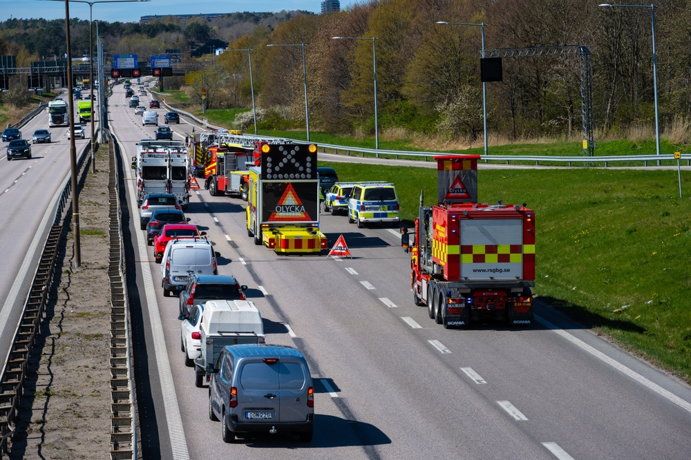 Trafikolycka i Luleå: Två bilar kolliderade på Bodenvägen/Svartövägen