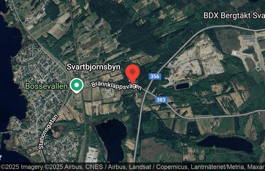 Händelseplats, Google Maps